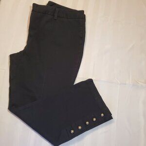 INC International Concepts Women's Black Capri Pants